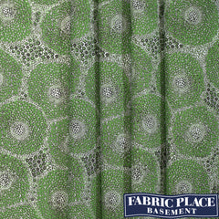 Cotton Peacock Print - Green